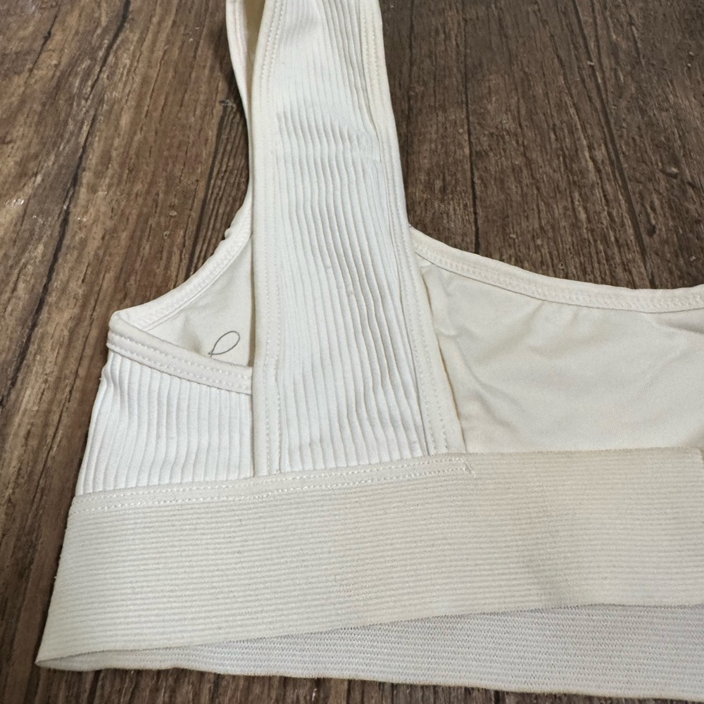Frankie’s Bikinis Drew Top. White. Small. Ribbed - Picture 10 of 16